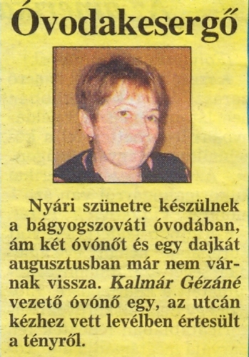 2007.06.26 - Kisalföld - Óvodakesergő