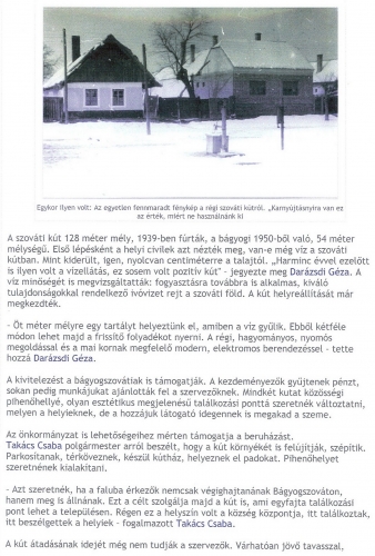 2008.09.16 - Kisalföld on-line - Újjászületik mindkét artézi kút
