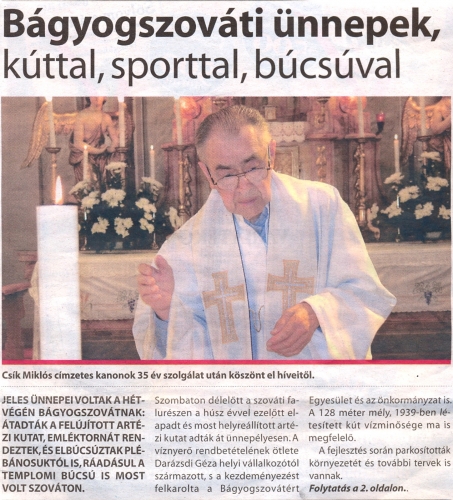 2009.07.29 - Rábaközpress - Bágyogszováti ünnepek 1