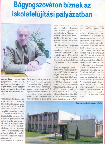 2010.04.28 - Rábaközi Magazin - Iskolafelújítási pályázat (1)