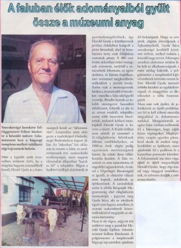 2010.08.25 - Rábaközi Magazin - Interjú Herold Gyulával (1)