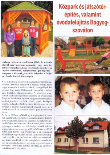 2010.10.06 - Rábaközi Magazin - Közpark átadás