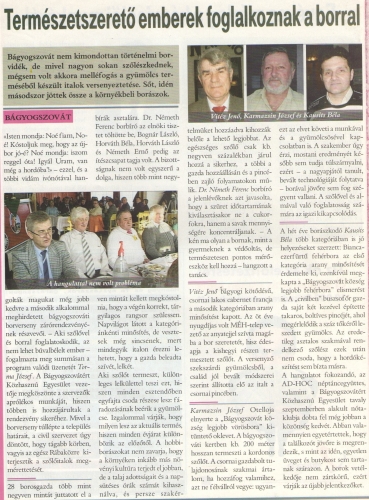 2013.04.17- Természetszerető emberek foglalkoznak a borral 