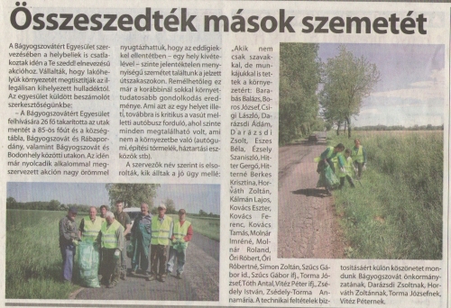 2014.05.14- Összeszedték más szemetét
