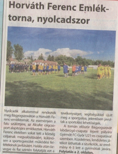 2014.07.29- Horváth Ferenc labdarúgó emléktorna (2.)
