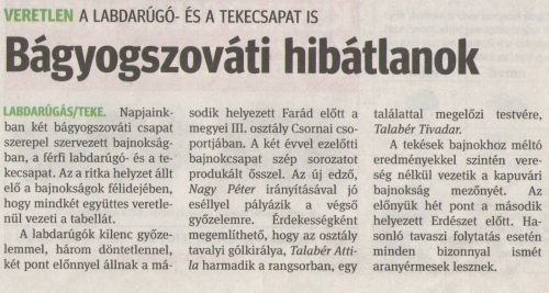 2015.01.16- A bágyogszováti veretlenek