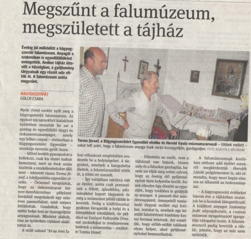 2016.02.06- Tájház megnyitása
