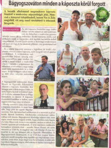 2016.07.22- Bágyogszováti káposztafesztivál